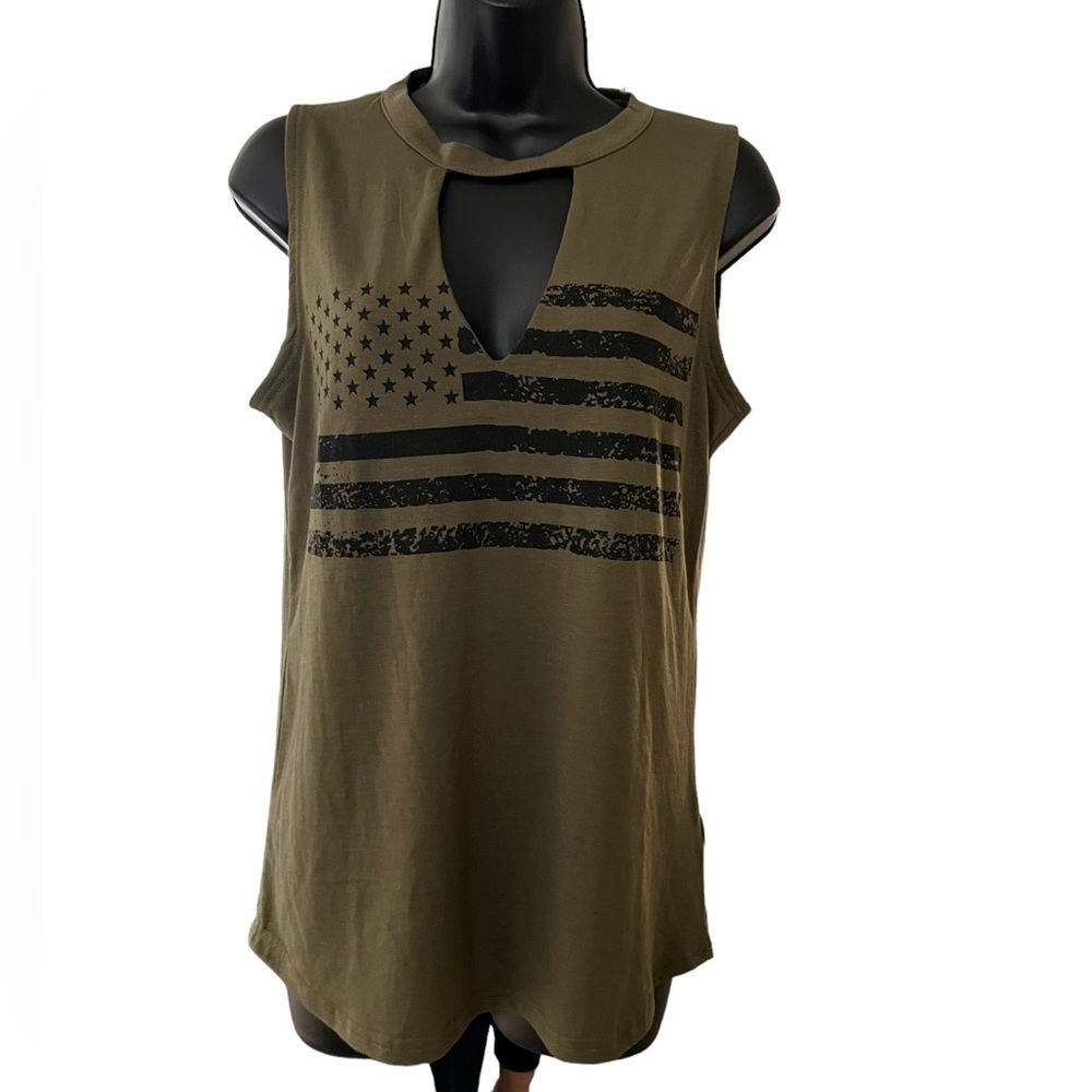American Flag Sleeveless Tank